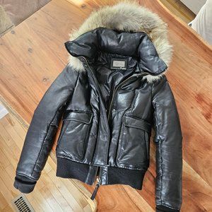 Black Mackage Leather Jacket XXS